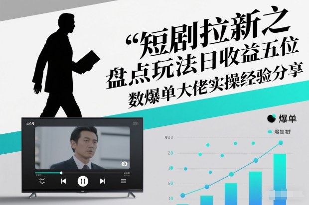 短剧拉新之盘点玩法日收益五位数爆单大佬实操经验分享 - 雨点资源网