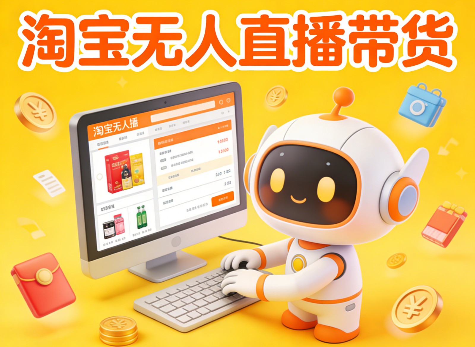 淘宝无人直播带货,24小时自动卖货,月佣金1W+,不违规不封号,不用露脸 - 雨点资源网
