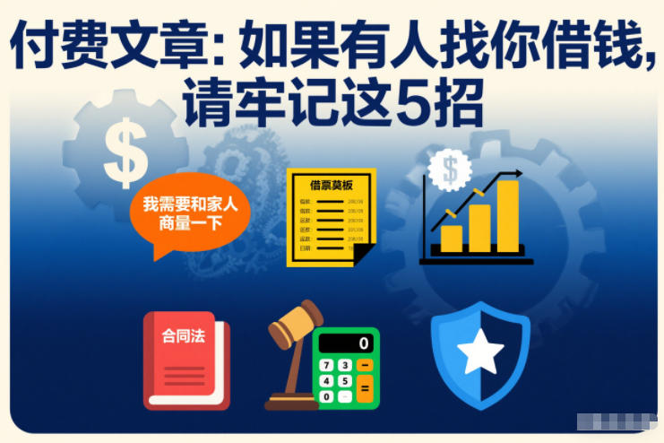 付费文章:如果有人找你借钱,请牢记这5招 - 雨点资源网