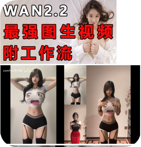 【AI涩涩去衣模型】Wan2.2超级大C度AI视频生成,一键脱衣工作流 - 雨点资源网