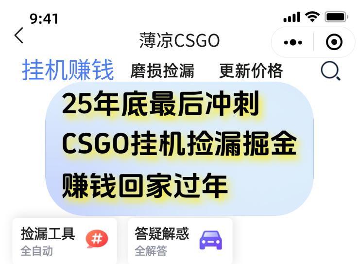 用CSGO游戏挂机捡漏掘金赚钱掘金,一部手机轻松日入500+ - 雨点资源网