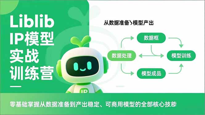 Liblib IP模型实战训练营,零基础掌握从数据准备到产出稳定、可商用模型的全部核心技能 - 雨点资源网